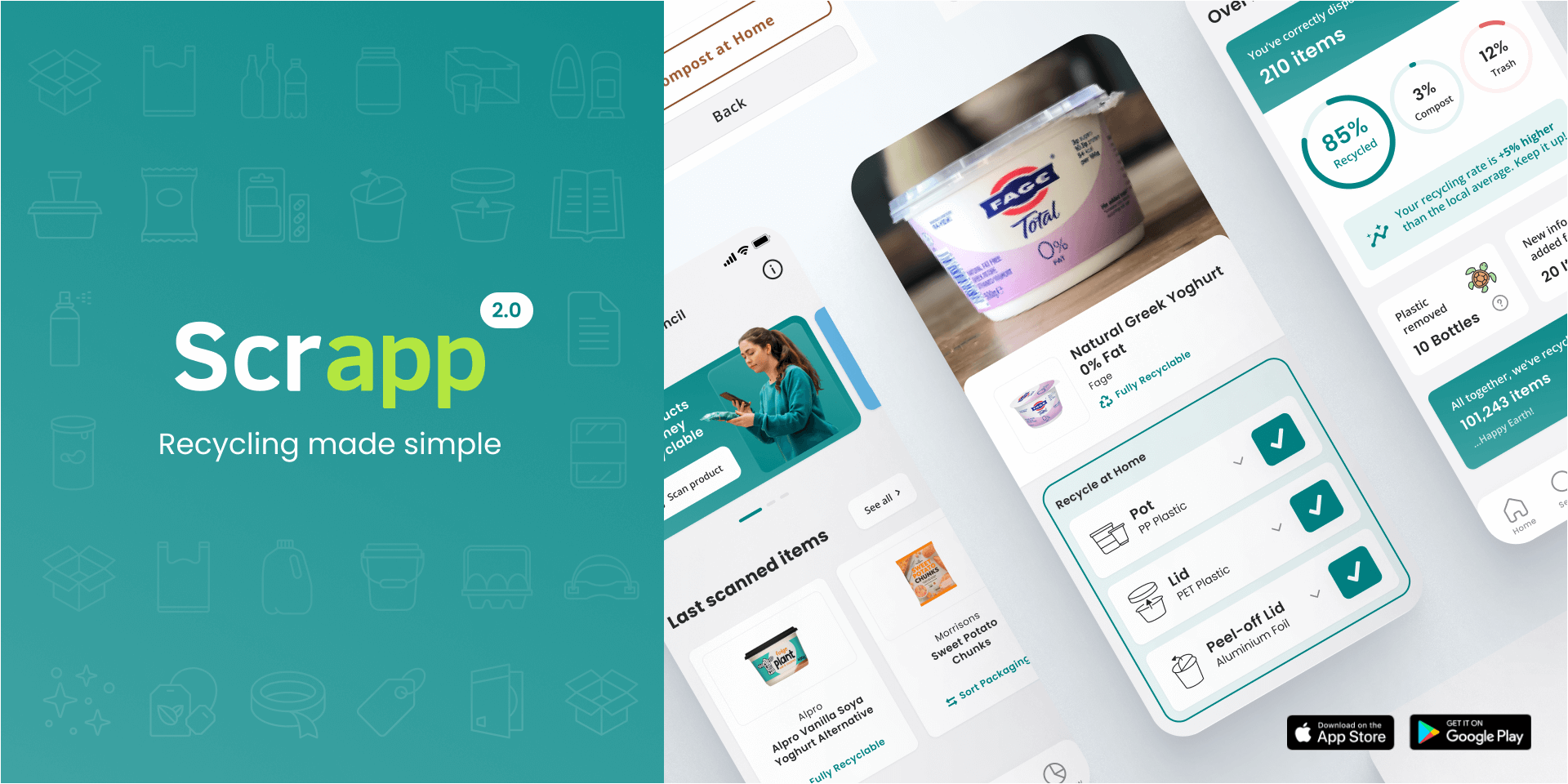 Recycling App + Education Tools Scrapp